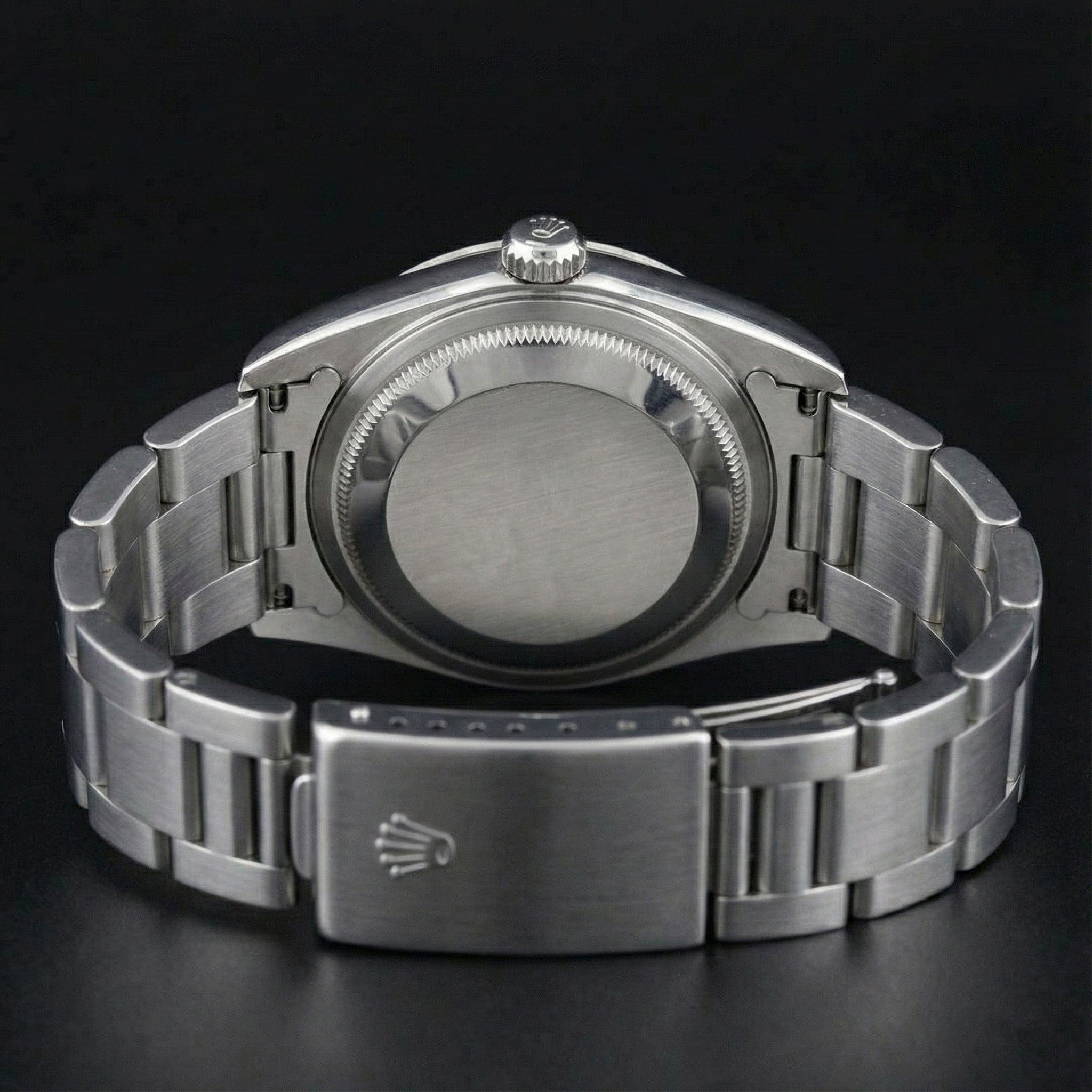 Rolex Datejust Watch Roman Dial Smooth Bezel Stainless Steel Midsize