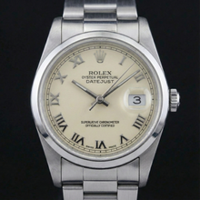 Rolex Datejust Watch Roman Dial Smooth Bezel Stainless Steel Midsize