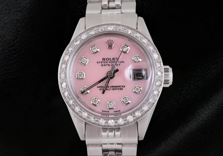 Rolex Datejust Watch Ss Jubilee Bracelet Natural Earth Mined Diamond Dial Bezel Women
