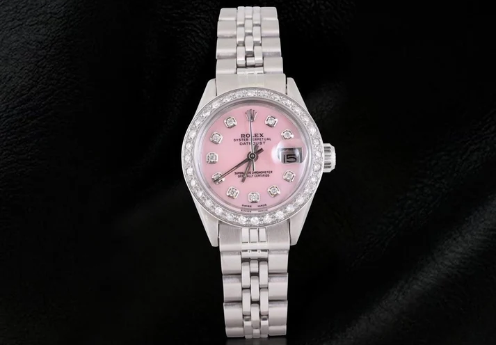 Rolex Datejust Watch Ss Jubilee Bracelet Natural Earth Mined Diamond Dial Bezel Women