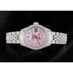 Rolex Datejust Watch Ss Jubilee Bracelet Natural Earth Mined Diamond Dial Bezel Women