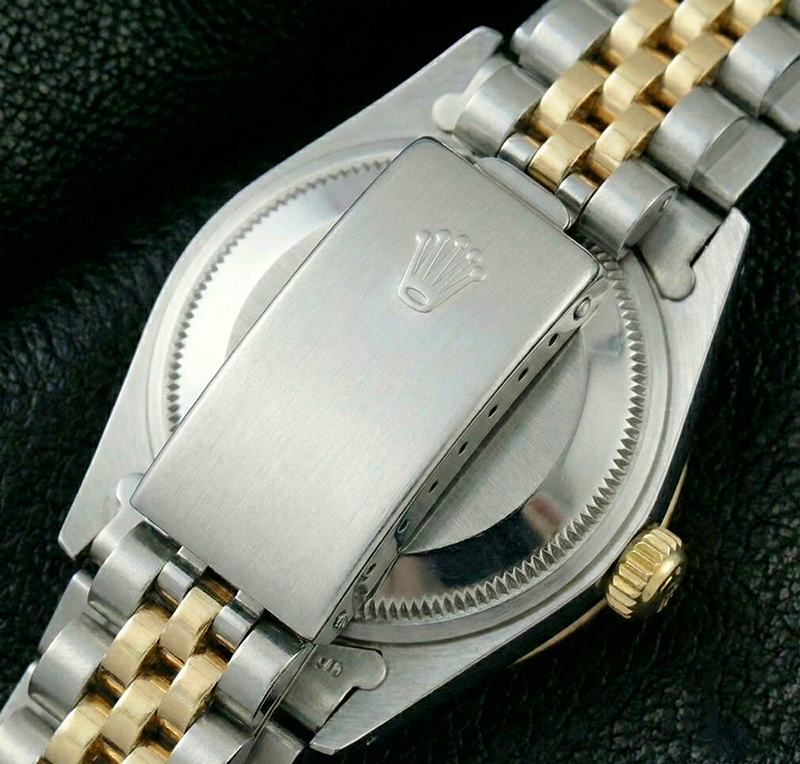 Rolex Datejust Watch Two Tone Diamond Dial Jubilee Style Ivory