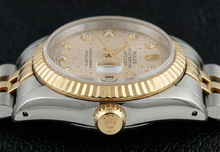 Rolex Datejust Watch Two Tone Diamond Dial Jubilee Style Ivory