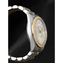 Rolex Datejust Year 2000 White Mother Of Pearl Diamond Dial 31 mm Two Tone Watch