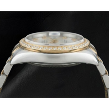 Rolex Datejust Year 2000 White Mother Of Pearl Diamond Dial 31 mm Two Tone Watch
