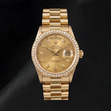 Rolex Day-Date 1803 36mm Champagne Diamond Dial 18K Yellow Gold Watch