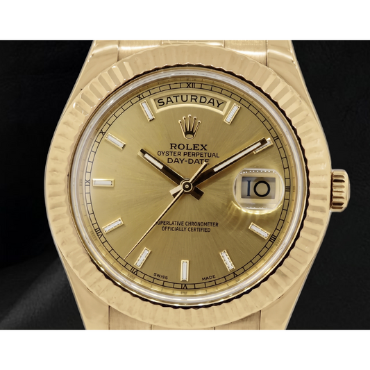 Rolex Day Date 2 Champagne Dial 41 Mm Gents Watch Yellow Gold