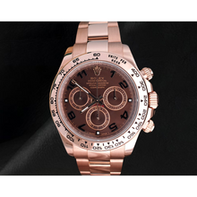 Rolex Daytona Coffee Brown Arabic Cosmograph Dial Rose Gold 18K Watch