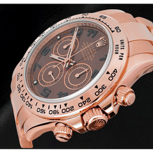 Rolex Daytona Coffee Brown Arabic Cosmograph Dial Rose Gold 18K Watch