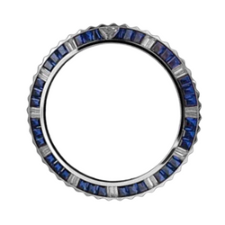Men's Stainless Steel Royal Blue Sapphire Watch – -ct