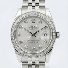 Rolex Dj Midsize 31 Mm Watch Custom Diamond Dial Jubilee Bracelet Ss