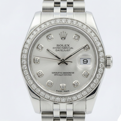 Rolex Dj Midsize 31 Mm Watch Custom Natural Earth Mined Diamond Dial Jubilee Bracelet Ss