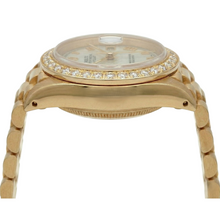 Rolex Dj Pyramid Roman Dial Natural Earth Mined Diamond Bezel Watch President Style G