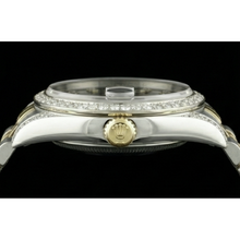 Rolex Dj Quick Set No Holes Diamond Bezel Black Dial Ss Bracelet