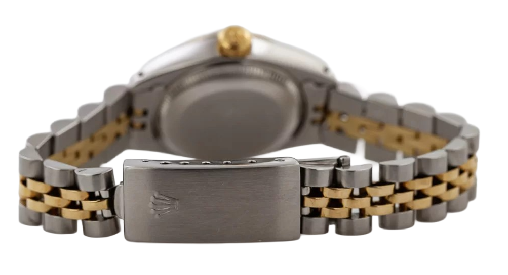 Rolex Dj Roman Dial Fluted Bezel  Watch Ss & Gold Jubilee Bracelet