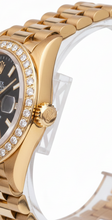 Rolex Dj Stick Dial Presidential Style Ladies Watch Natural Earth Mined Diamond Bezel