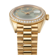 Rolex Dj Watch President Style Bracelet Gray Roman Dial Yg Women