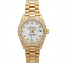 Rolex Dj Watch Presidential Style Gold Bezel Diamond Dial Rolex