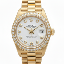 Rolex Dj Watch Presidential Style Gold Bezel Natural Earth Mined Diamond Dial Rolex