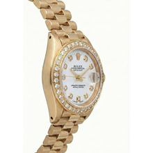 Rolex Dj Watch Presidential Style Gold Bezel Natural Earth Mined Diamond Dial Rolex