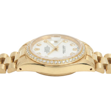 Rolex Dj Watch Presidential Style Gold Bezel Natural Earth Mined Diamond Dial Rolex