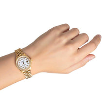 Rolex Dj Watch Presidential Style Gold Bezel Natural Earth Mined Diamond Dial Rolex P2