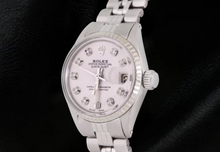 Rolex Dj Watch White Natural Earth Mined Diamond Dial Jubilee Stainless Steel Watch