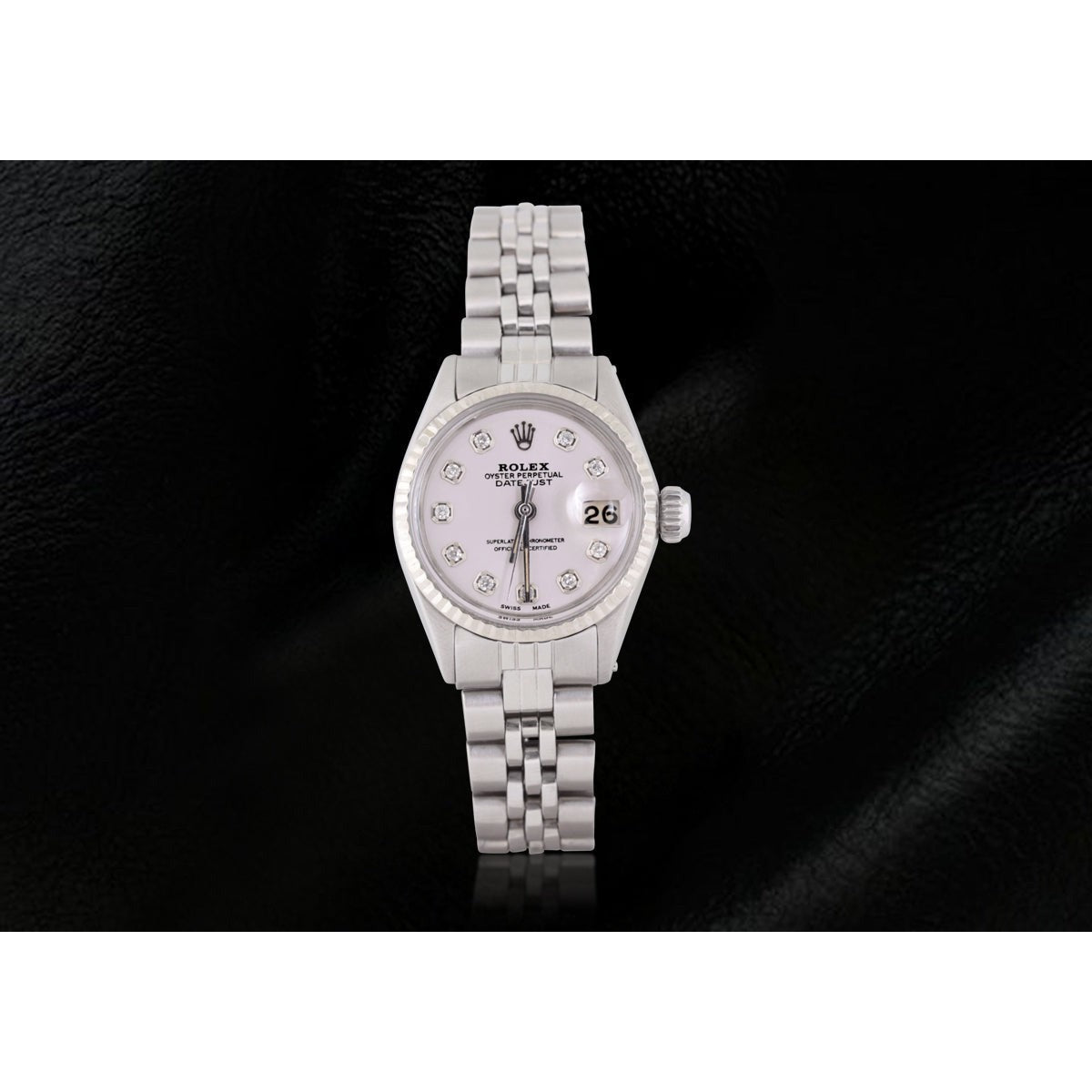 Rolex Dj Watch White Diamond Steel Watch