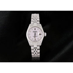 Rolex Dj Watch White Natural Earth Mined Diamond Dial Jubilee Stainless Steel Watch