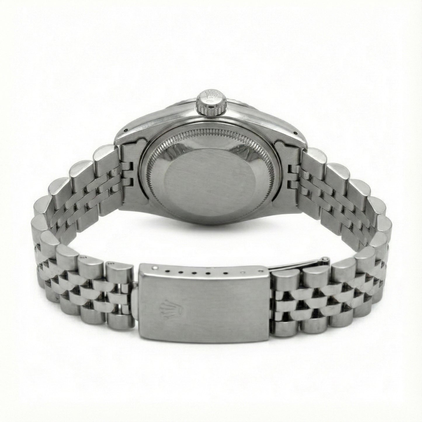 Rolex Dj White Mop Roman Dial Natural Earth Mined Diamond Bezel Ss Jubilee Bracelet QUICK SET