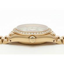 Rolex Dj White Roman Dial Natural Earth Mined Diamond Bezel Presidential Style Gold