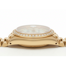 Rolex Dj White Roman Dial Natural Earth Mined Diamond Bezel Presidential Style Gold