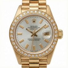 Rolex Dj White Stick Dial President Style Watch Diamond Bezel Gold