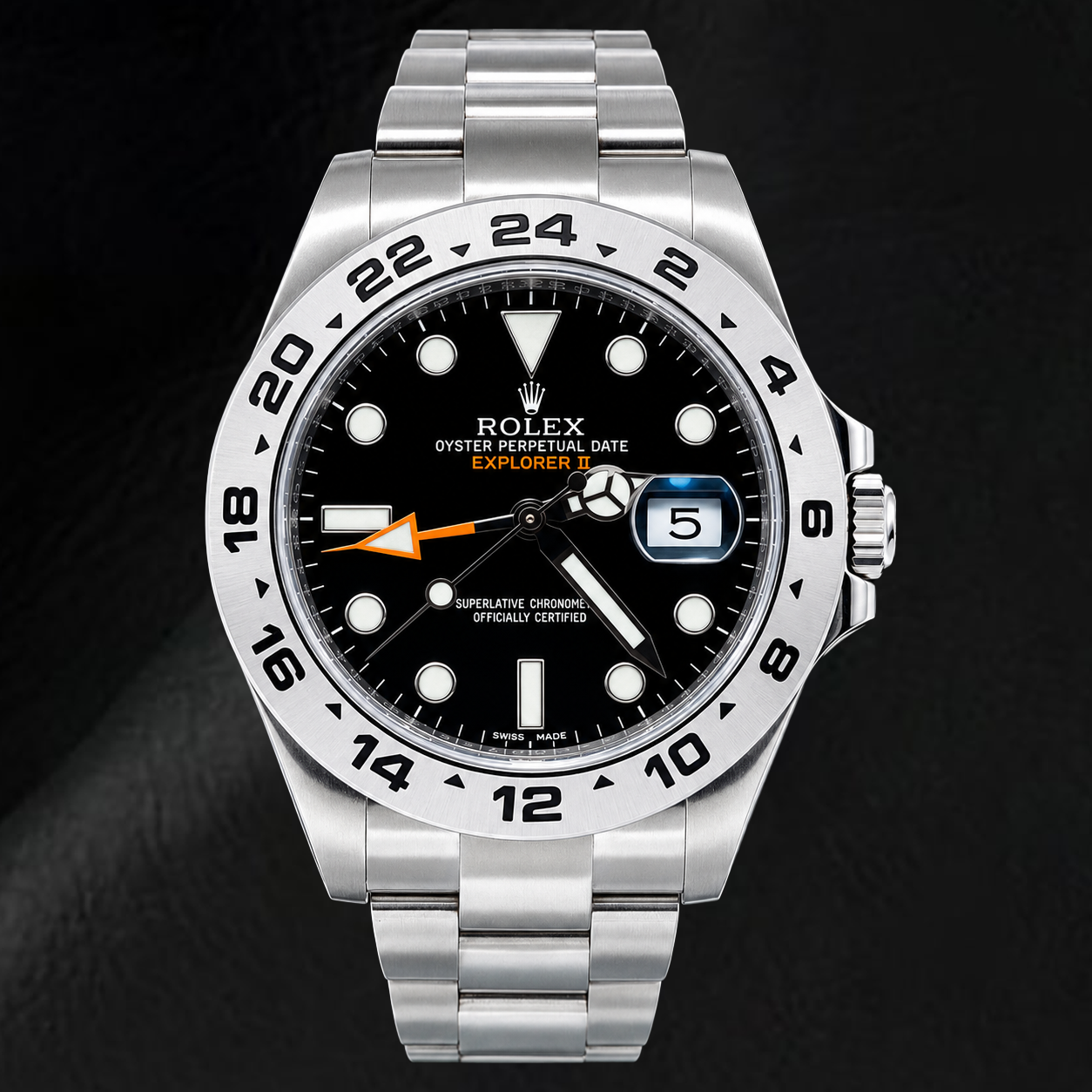 Rolex Explorer II 216570 42mm Black Luminous Dial Stainless Steel Watch
