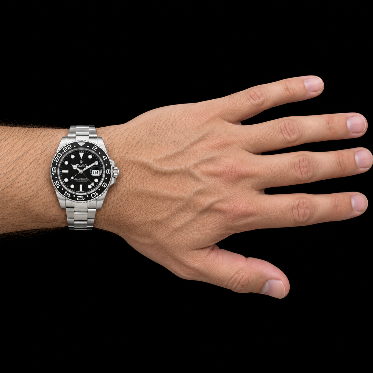 Rolex GMT-Master II 116710LN 40mm Black Dial Stainless Steel Watch