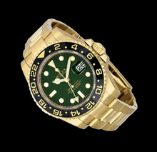 Rolex GMT-Master II 116718 40mm Green Luminous Dial Yellow Gold Watch