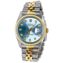Rolex Gents Datejust Rolex Blue Ss & Gold Jubilee Bracelet QUICK SET1
