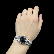 Rolex Ladies Date-Just Black Roman Dial Stainless Steel 31 mm Watch P4