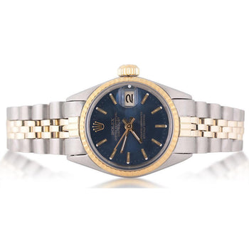 Rolex Ladies Datejust Watch Fluted Bezel Jubilee Bracelet Ss-And Gold
