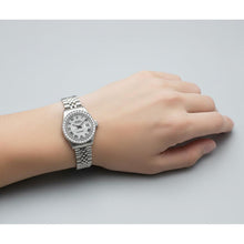 Rolex Lady-Datejust 26mm White Mother of Pearl Natural Earth Mined Diamond Steel Hidden Clasp Ladies Watch P4