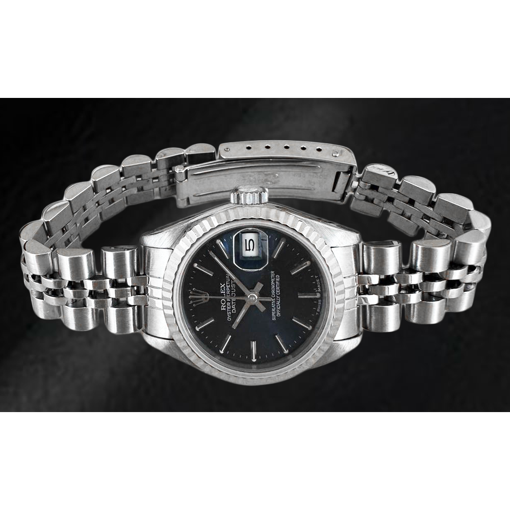 Gemstone Rolex in Stainless Steel – main view