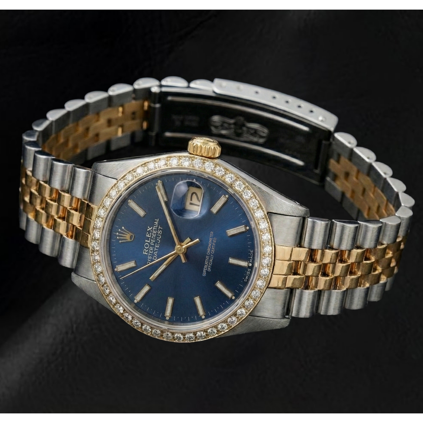 Rolex Lady 31mm Datejust Blue Luminous Dial Watch