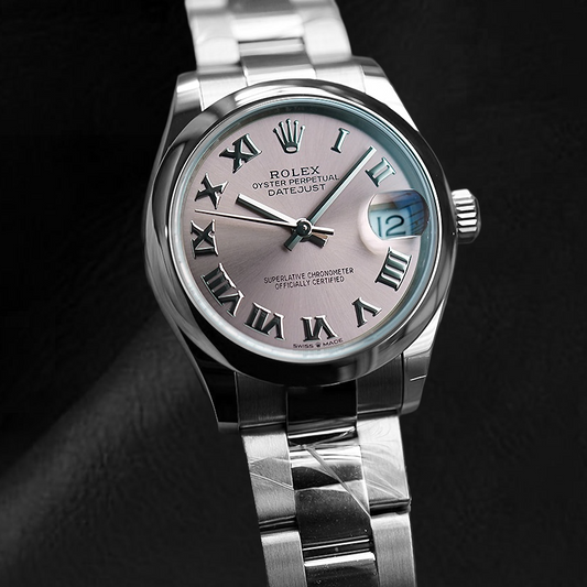 Rolex Lady Date-just Salmon Roman Dial Steel Watch
