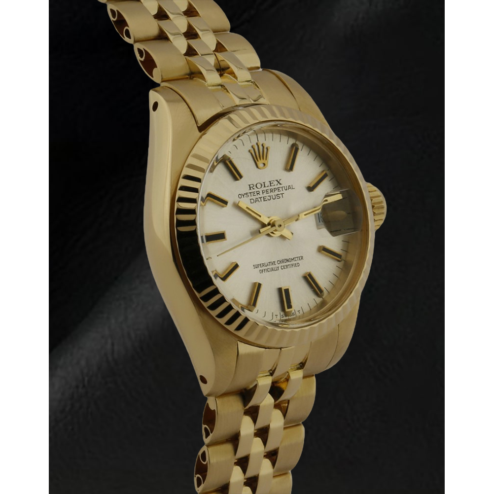 Rolex Lady Datejust 26 mm Yellow Gold President Style Watch