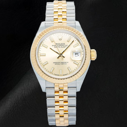 Rolex Lady Datejust 28mm 279173 Champagne Luminous Index Dial Two Tone Watch