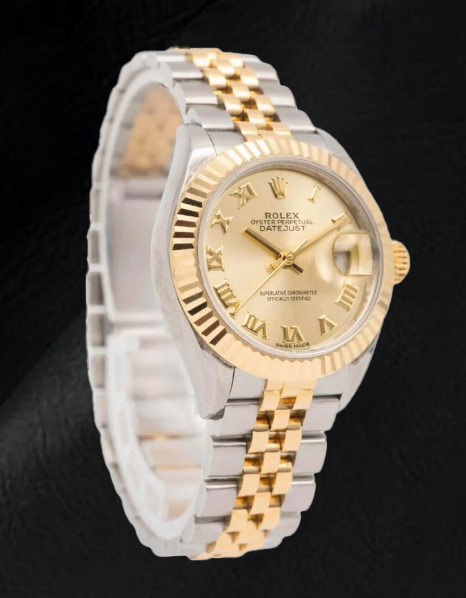 Rolex Lady Datejust 28mm 279173 Champagne Roman Dial Two Tone Watch