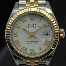 Rolex Lady Datejust 28mm 279173 White Roman Dial Two Tone Watch