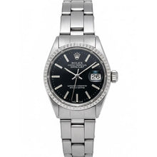 Rolex Lady Datejust Black Stick Dial 26 mm Staiinless Steel Watch