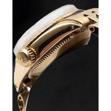 Rolex Lady Datejust Pink Mother Of Pearl String Diamond Dial Yellow Gold Watch