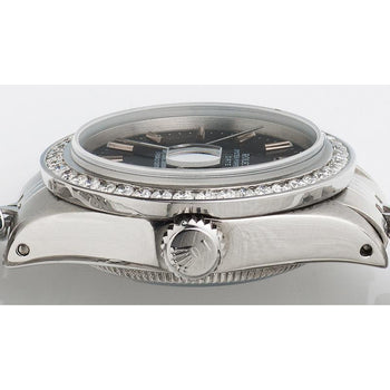 Rolex Lady Watch Ss Black Stick Dial Rolex Date Series Watch1